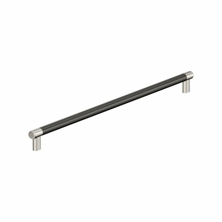 AMEROCK Esquire 24 inch 610mm Center-to-Center Polished Nickel/Gunmetal Appliance Pull BP54042PNGM